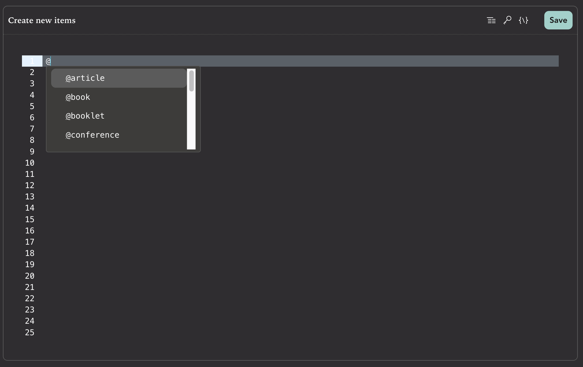 BibTeX Autocomplete